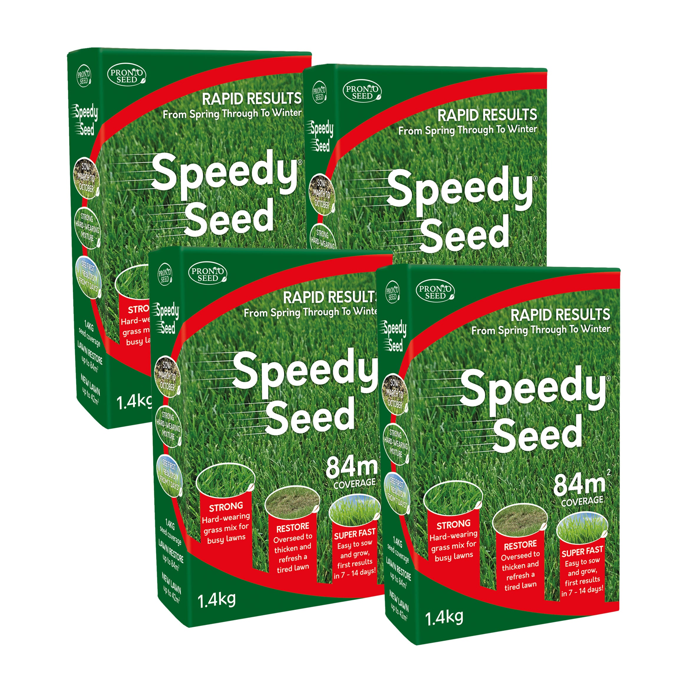 Speedy Seed Grass Seed - Fast Growing Lawn Seed Mix 5.6kg (Covers 336m²) Speedy Seed Grass Seed - Fast Growing Lawn Seed Mix 5.6kg (Covers 336m²)