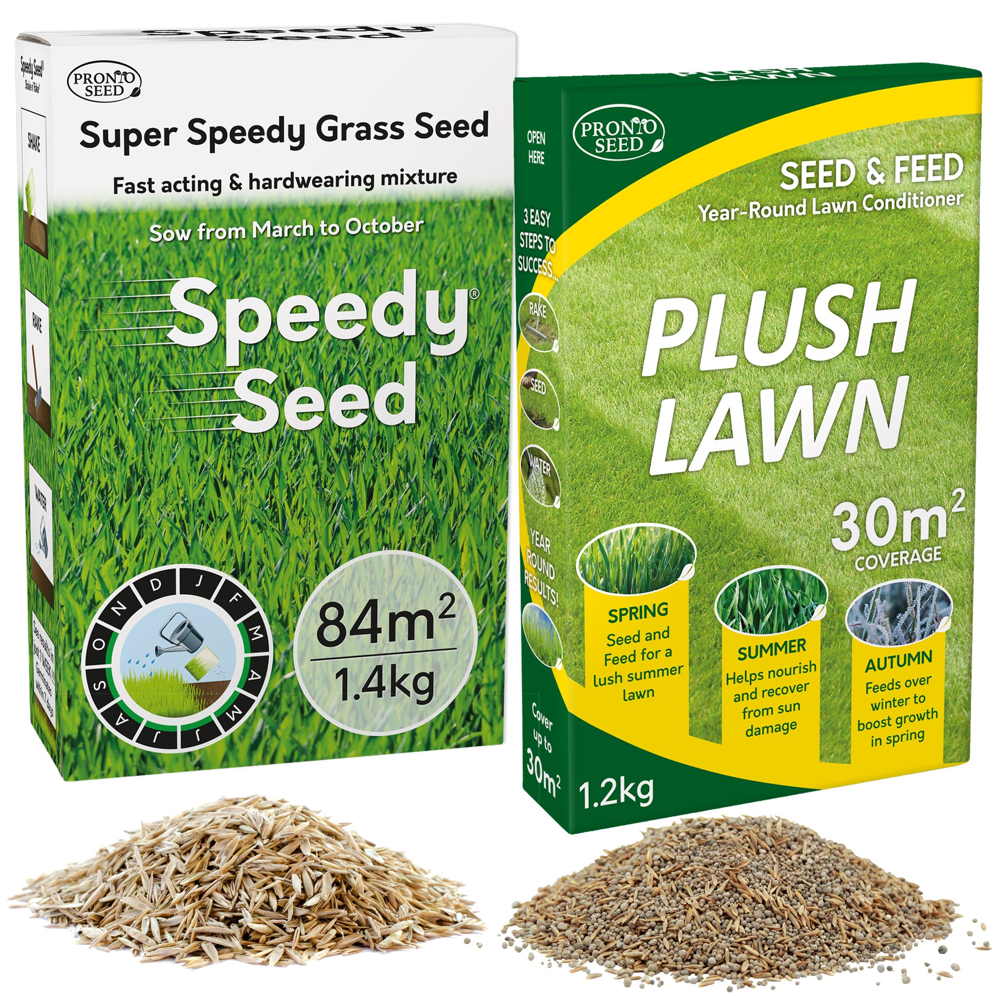 Lawn Revive Bundle 2.6kg – Speedy Seed & Plush Lawn (Covers up to 54m²) Lawn Revive Bundle 2.6kg – Speedy Seed & Plush Lawn (Covers up to 54m²)