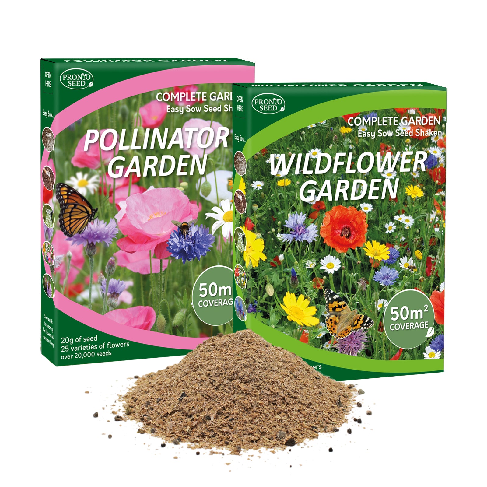 Wildflower Seed Shaker Twin Pack – 2 x 50m² Coverage Wildflower Seed Shaker Twin Pack – 2 x 50m² Coverage