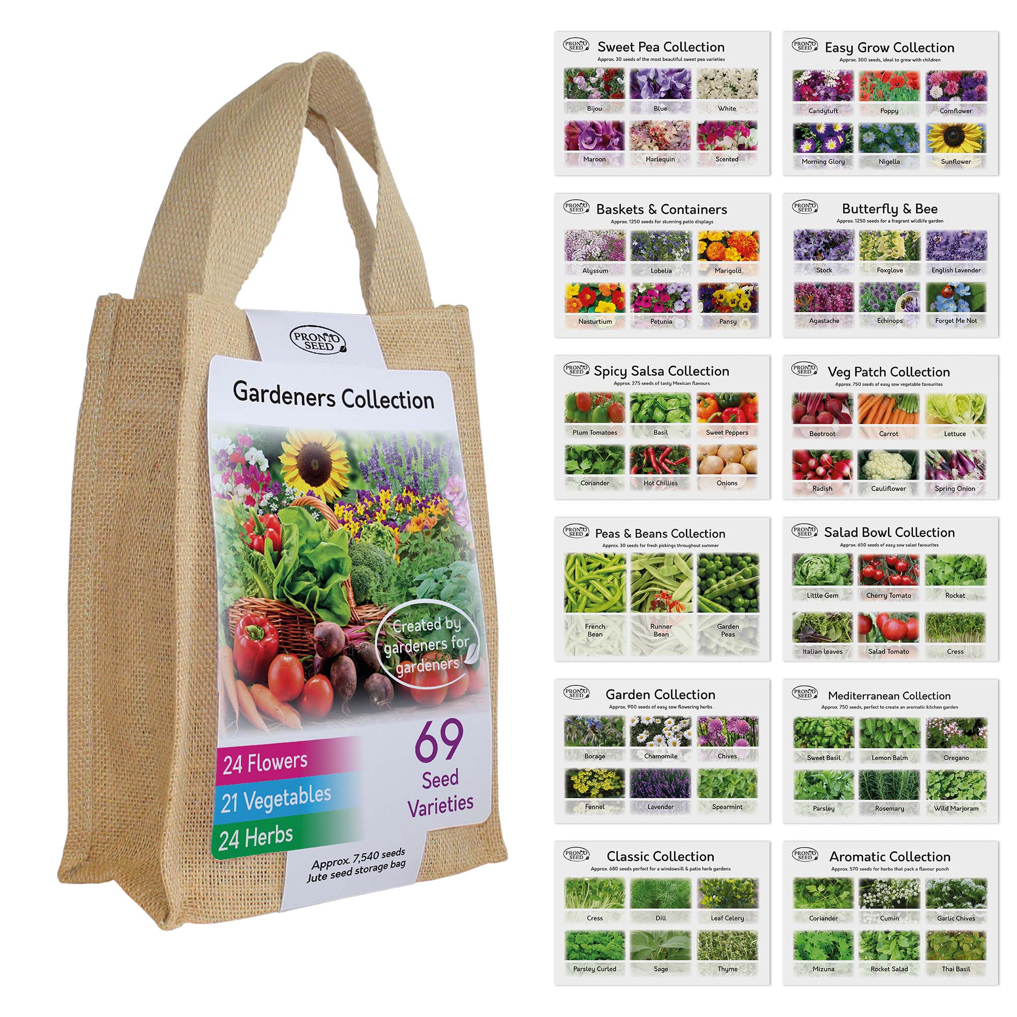 Seed Variety Gift Bag – 69 Varieties, 7,540+ Seeds Seed Variety Gift Bag – 69 Varieties, 7,540+ Seeds