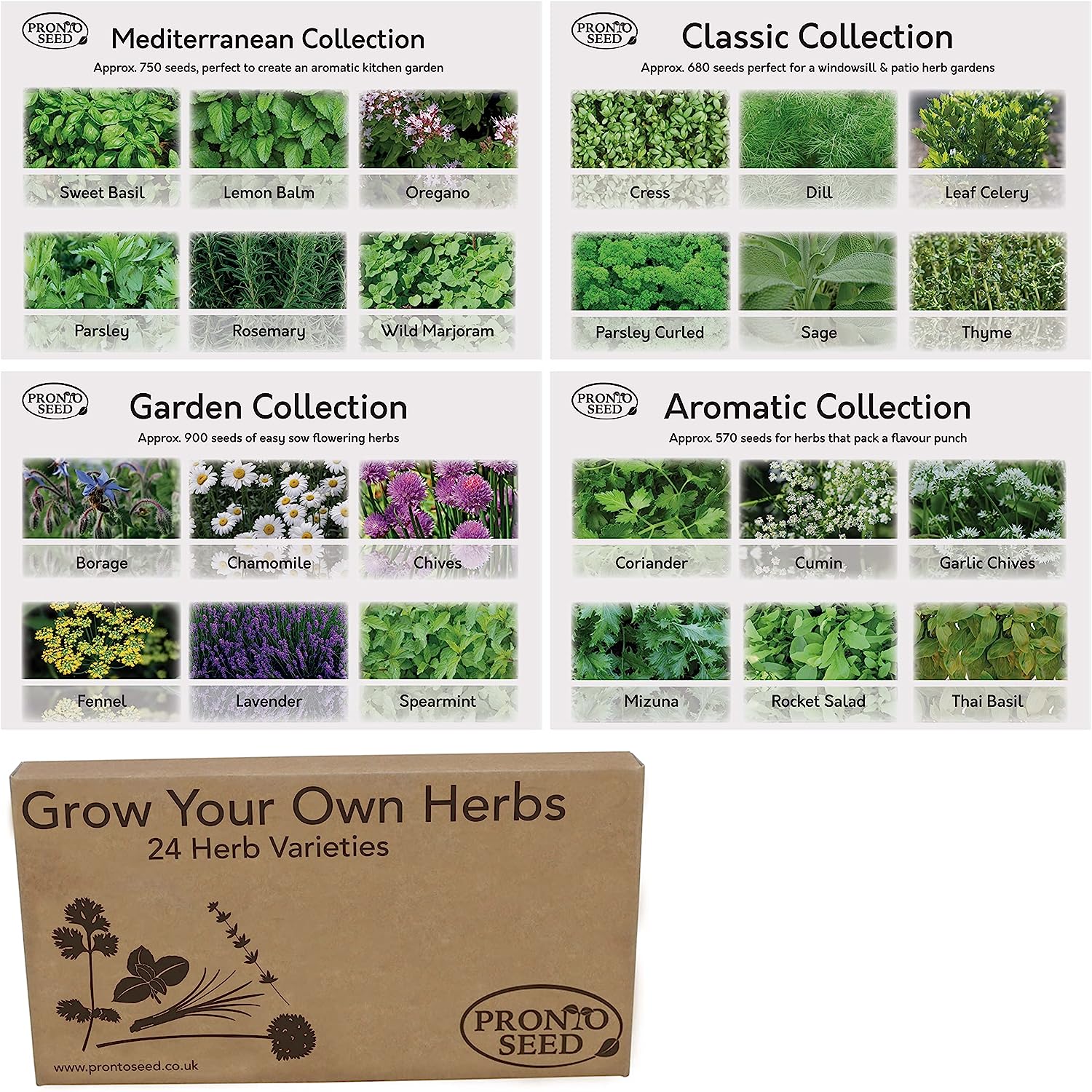 Herb Seeds – 24 Varieties, 2,900+ Seeds Herb Seeds – 24 Varieties, 2,900+ Seeds