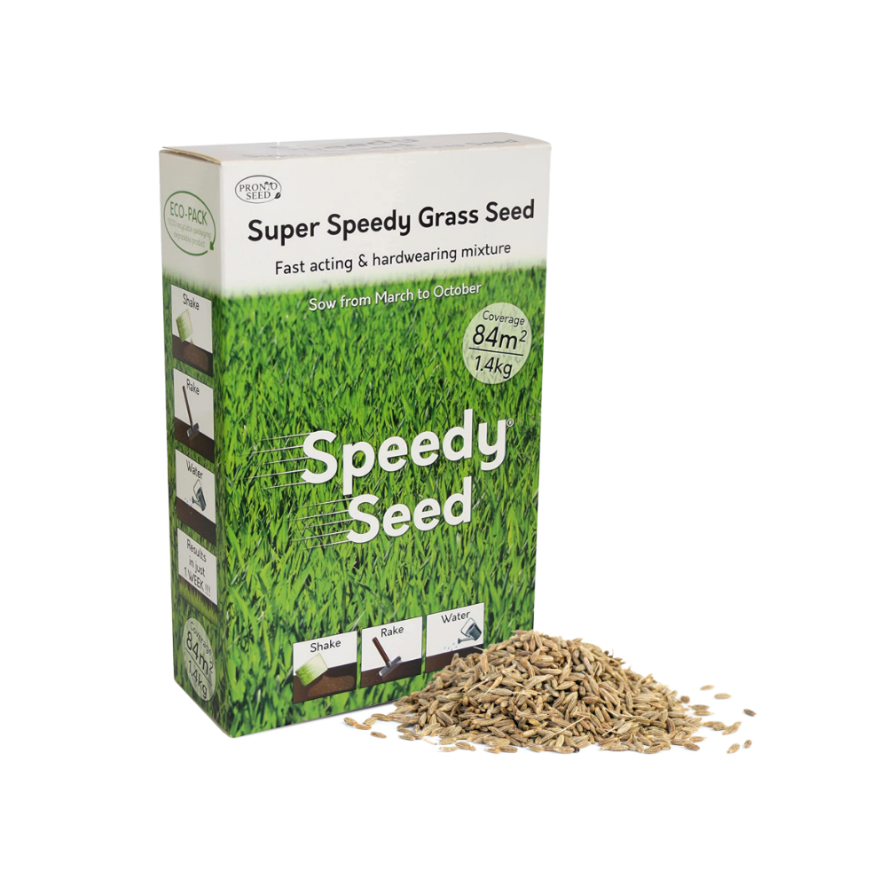 Fast Growing Speedy Grass Seed 1.4kg Covers 84m2 Pronto Seed