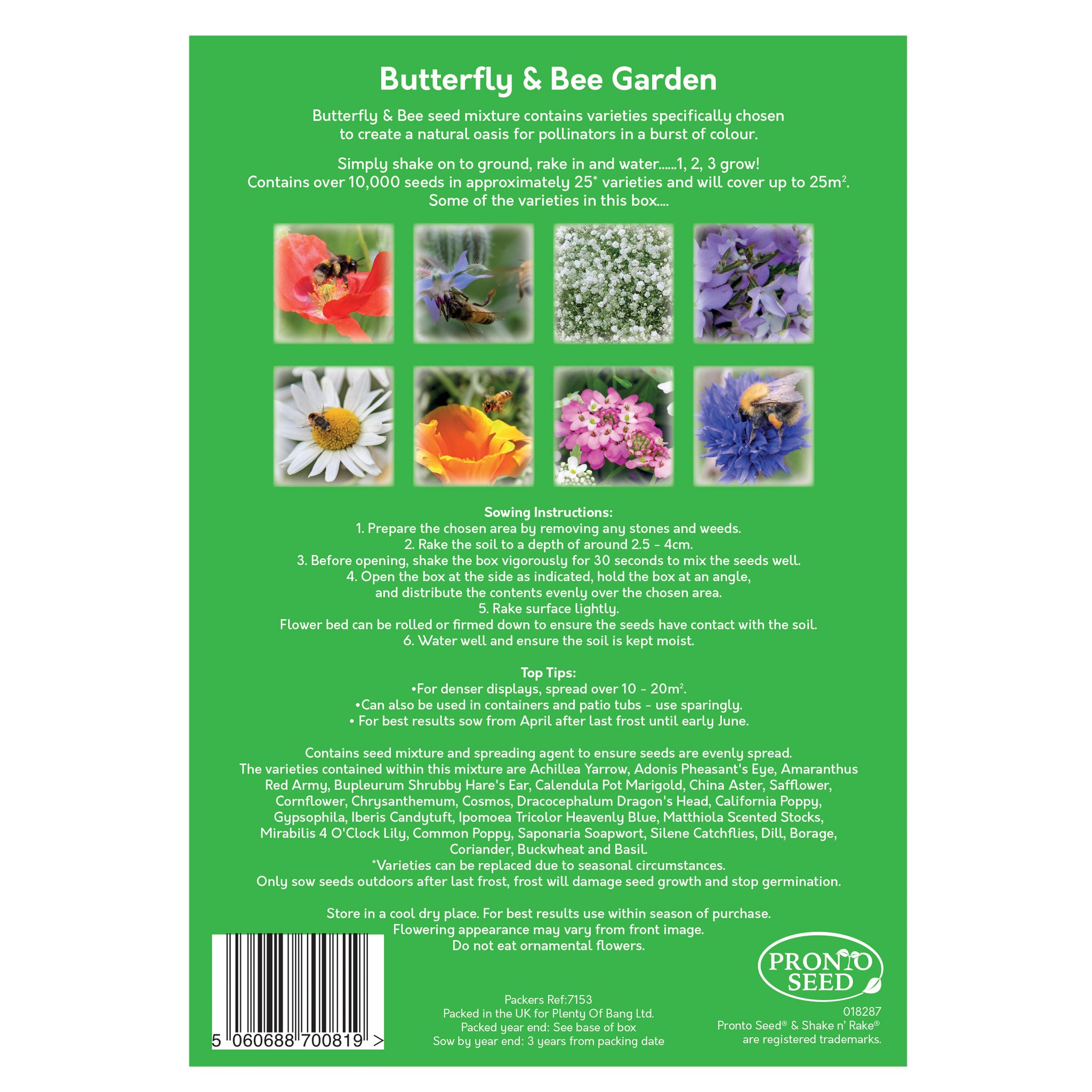 Butterfly & Bee Wildflower Seed Shaker – Covers 25m² Butterfly & Bee Wildflower Seed Shaker – Covers 25m²