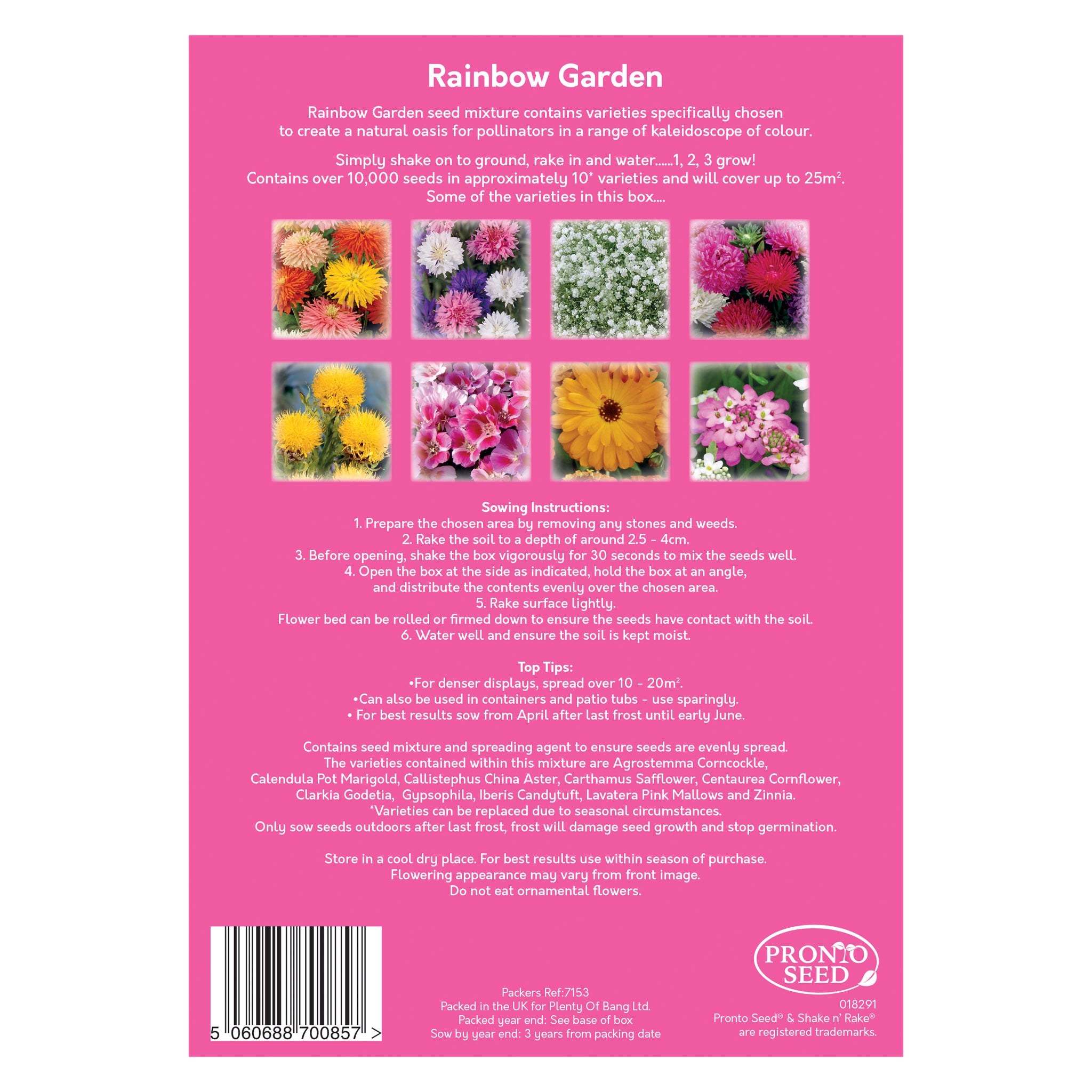 Rainbow Garden Wildflower Seed Shaker – Covers 25m² Rainbow Garden Wildflower Seed Shaker – Covers 25m²