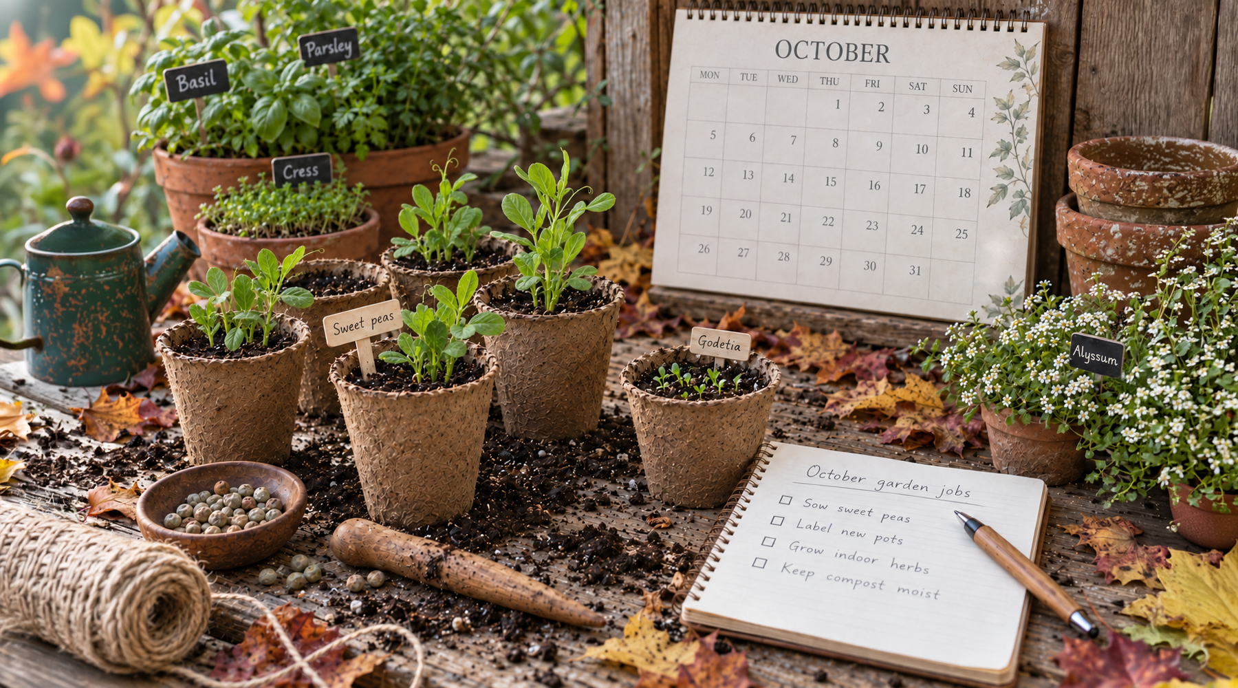 What to Sow in October UK - Seeds for Autumn