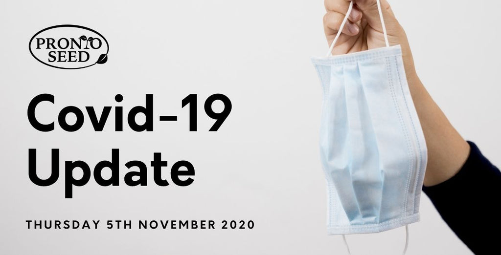 Covid-19 - Pronto Seed Update - Nov 2020