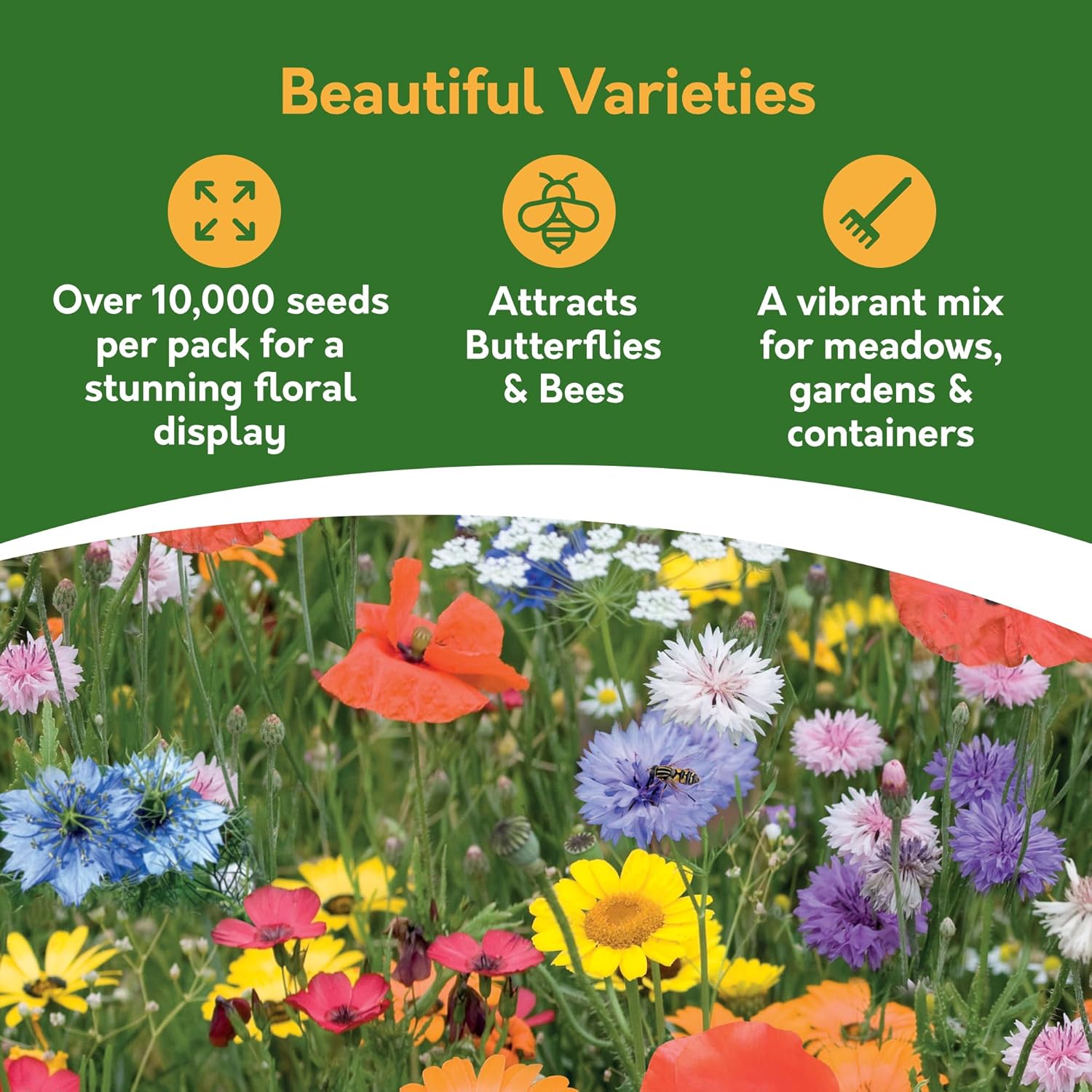 Meadow Garden Wildflower Seed Shaker – Covers 25m²