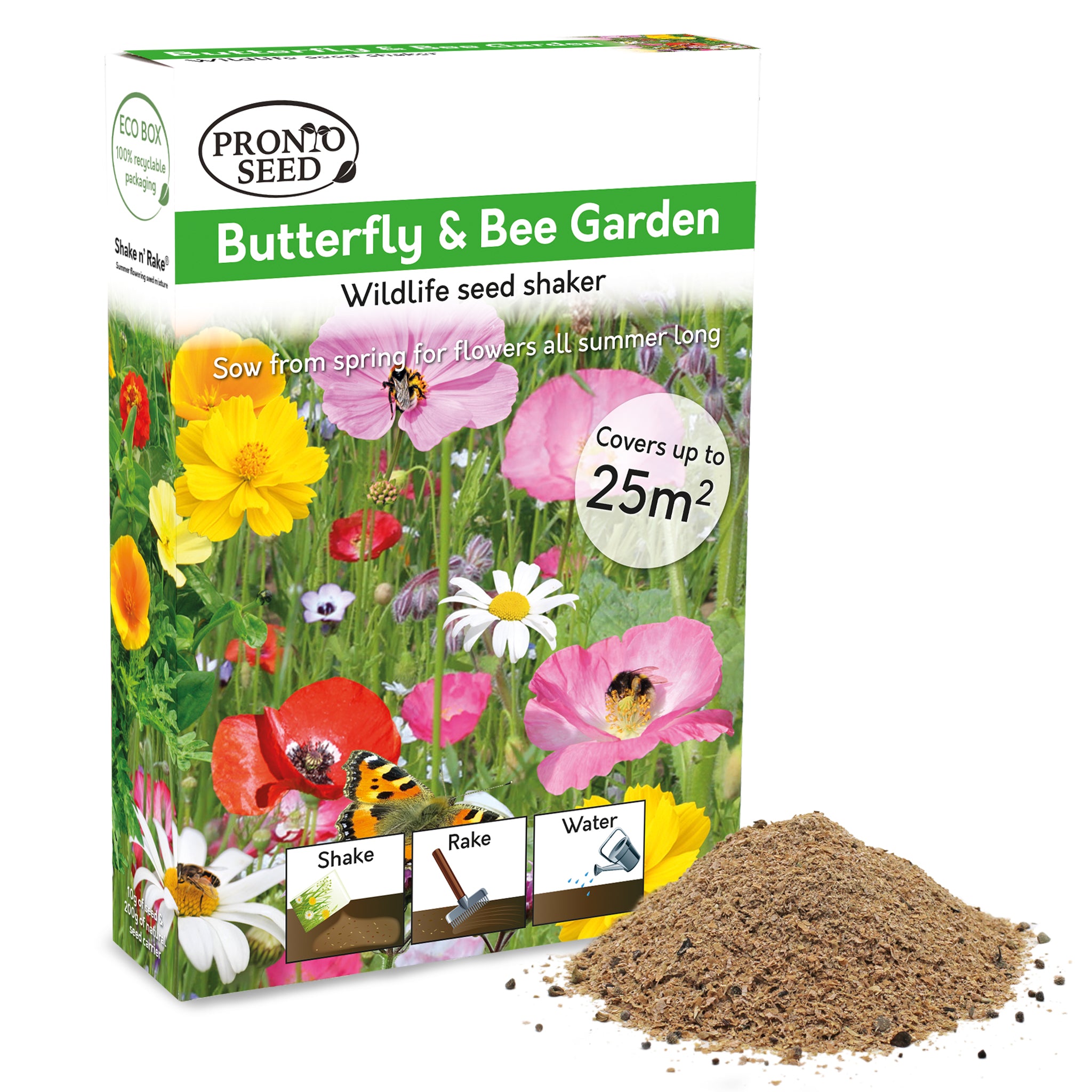 Butterfly & Bee Wildflower Seed Shaker – Covers 25m²