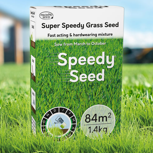 Fast Growing Speedy Grass Seed 1.4kg Covers 84m2