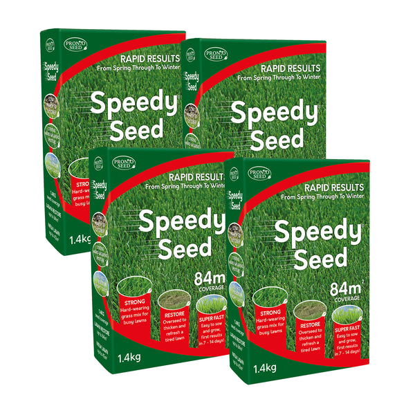 Speedy Seed Grass Seed - Fast Growing Lawn Seed Mix 5.6kg (Covers 336m²)