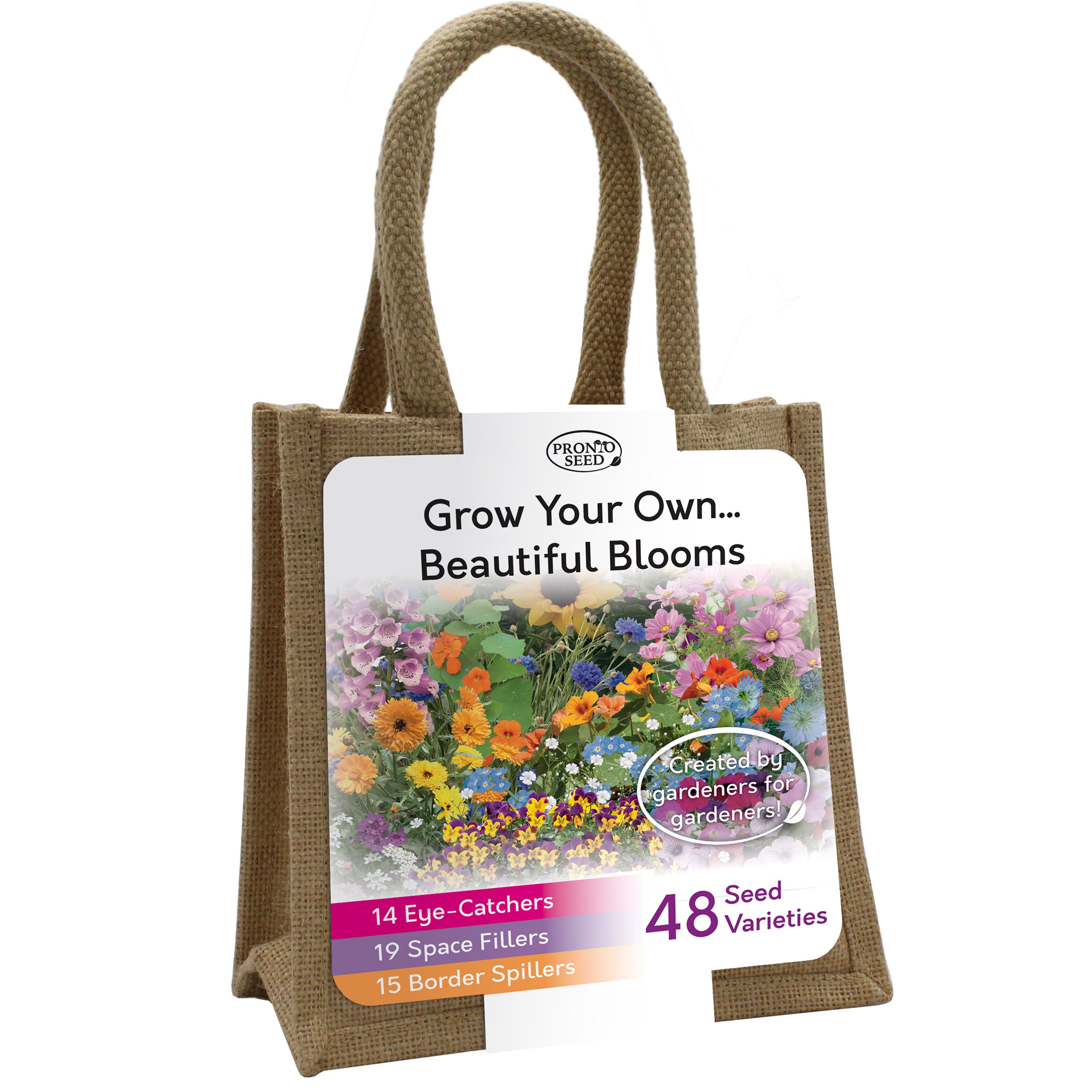 Beautiful Blooms Flower Seed Variety Gift Bag – 48 Varieties