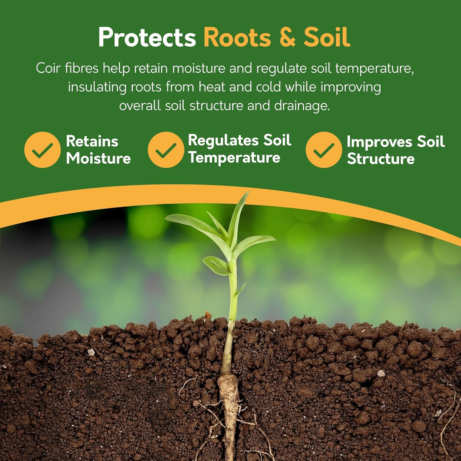 Enriched Coir Potting Mix – 1kg Peat-Free Mulch & Soil Alternative | Expands to 9L