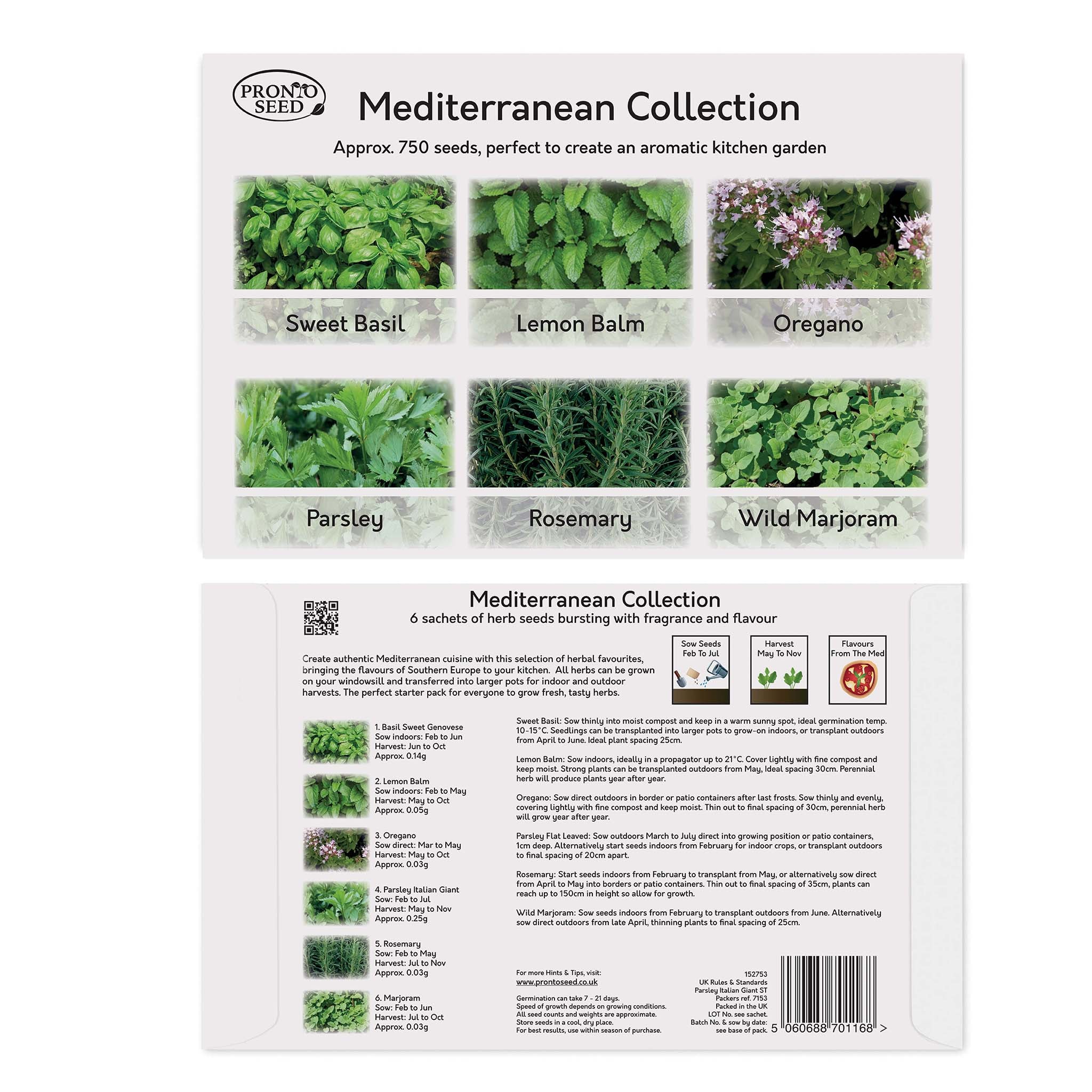 Herb Seeds – 24 Varieties, 2,900+ Seeds