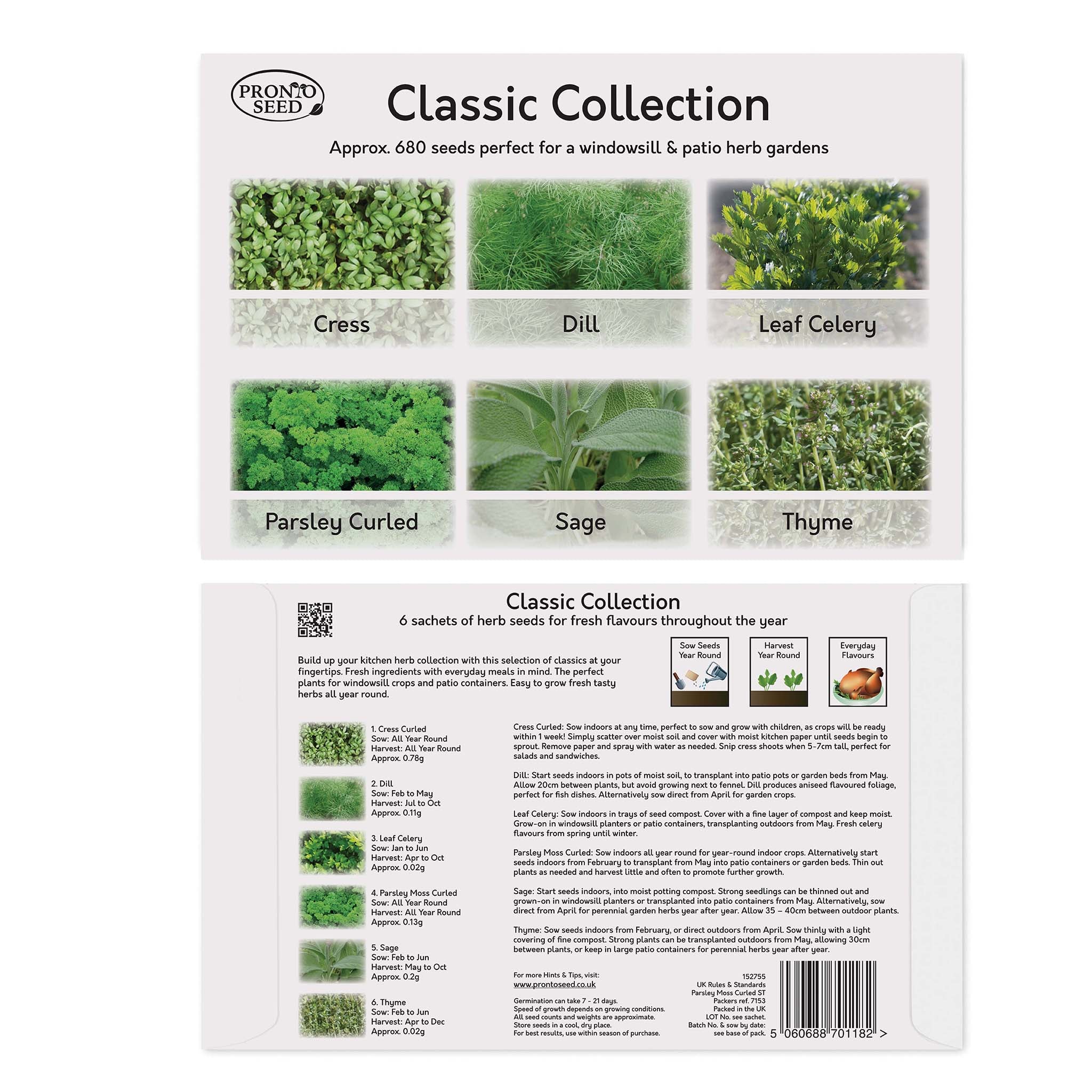 Herb Seeds – 24 Varieties, 2,900+ Seeds