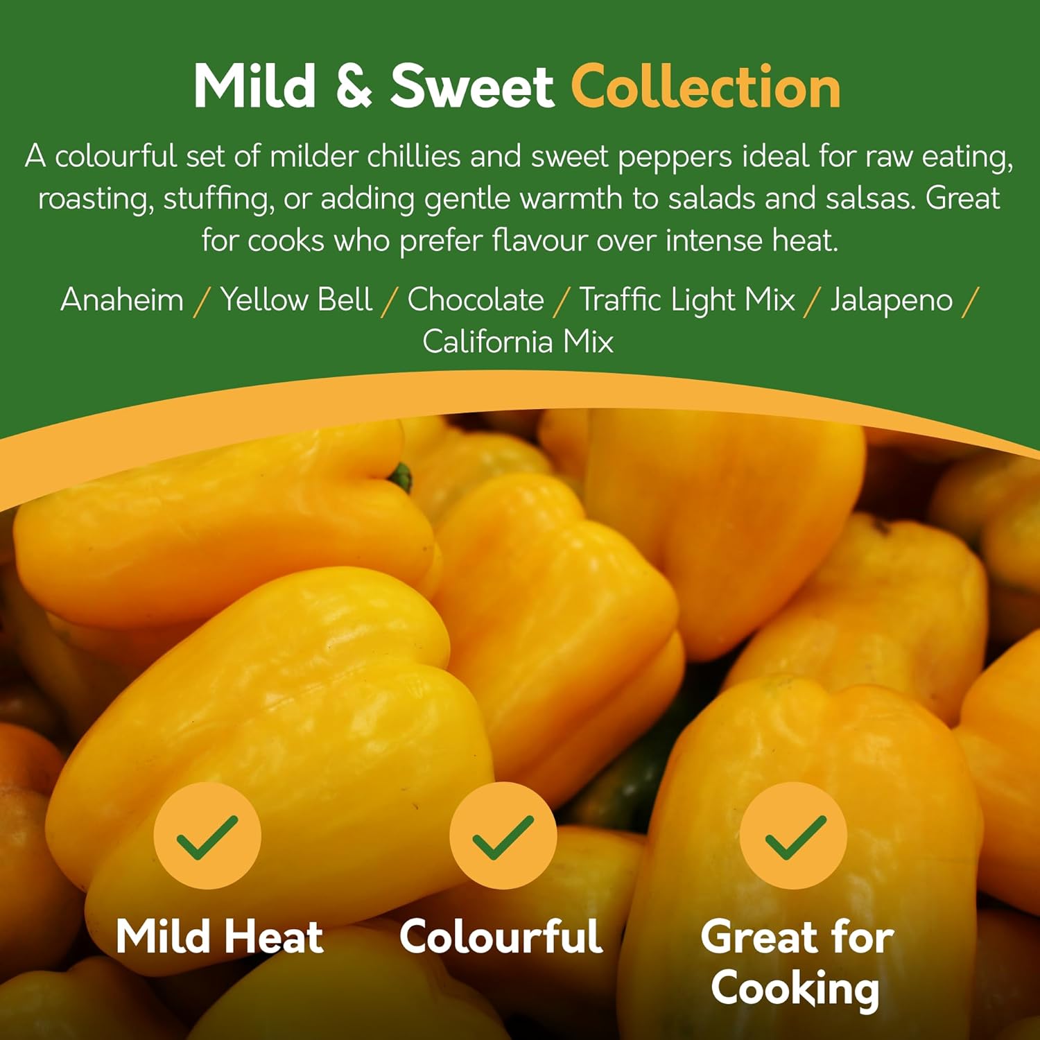 Chilli Pepper Seeds – 12 Varieties, 117+ Seeds