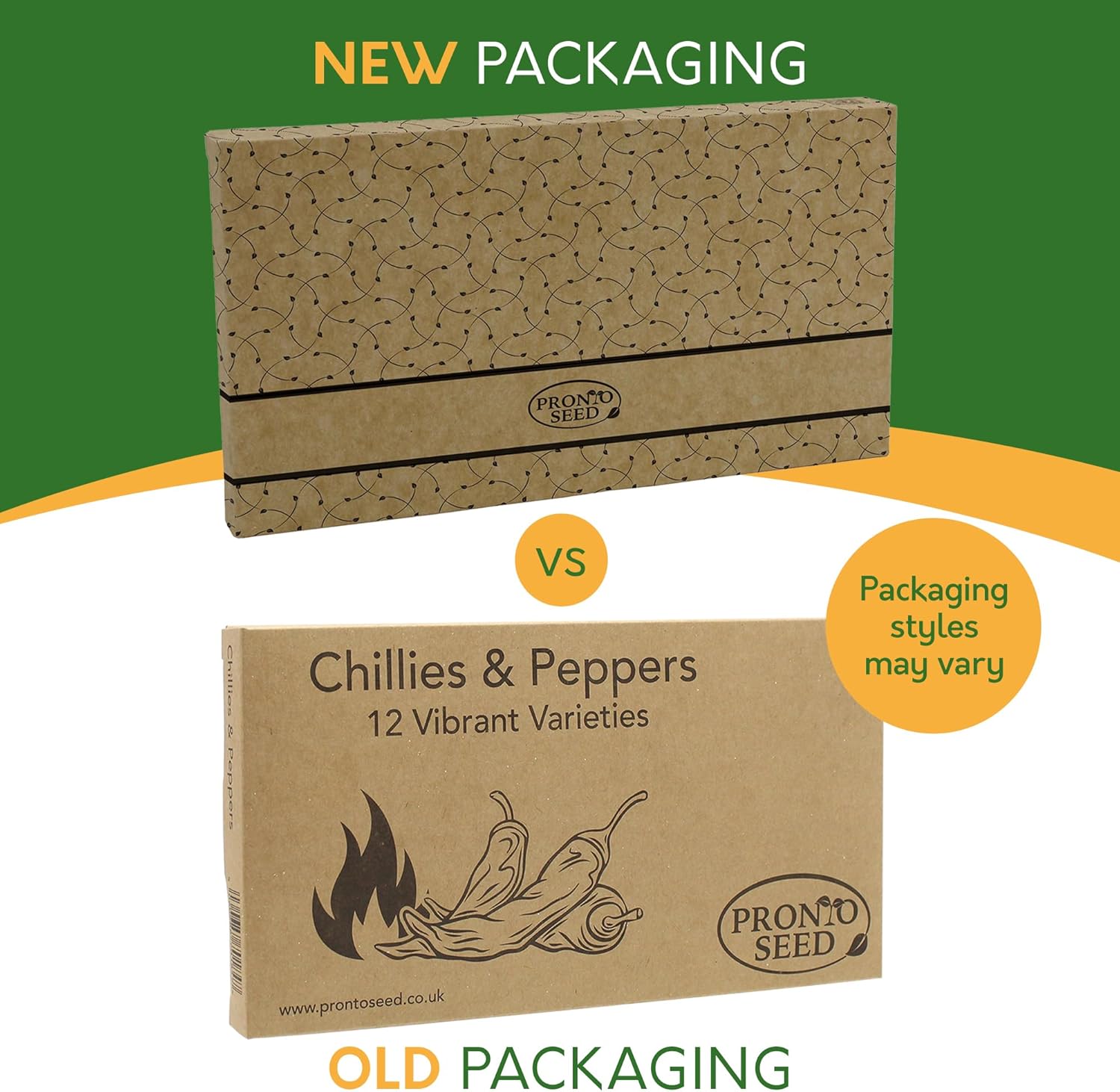 Chilli Pepper Seeds – 12 Varieties, 117+ Seeds