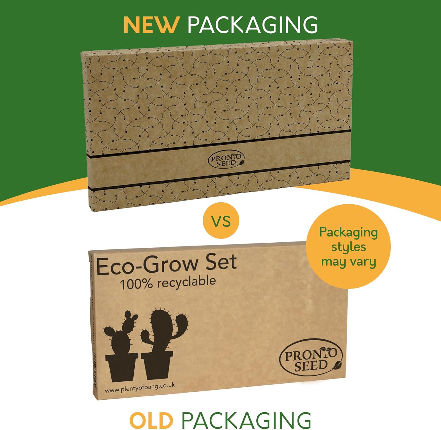 Grow Your Own Cactus Kit – 5 Seed Varieties | Spiky Cactus Grow Kit