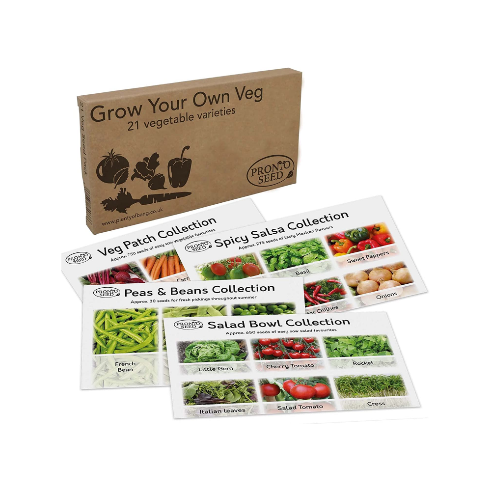 Vegetable Seeds – 21 Varieties, 1,700+ Seeds