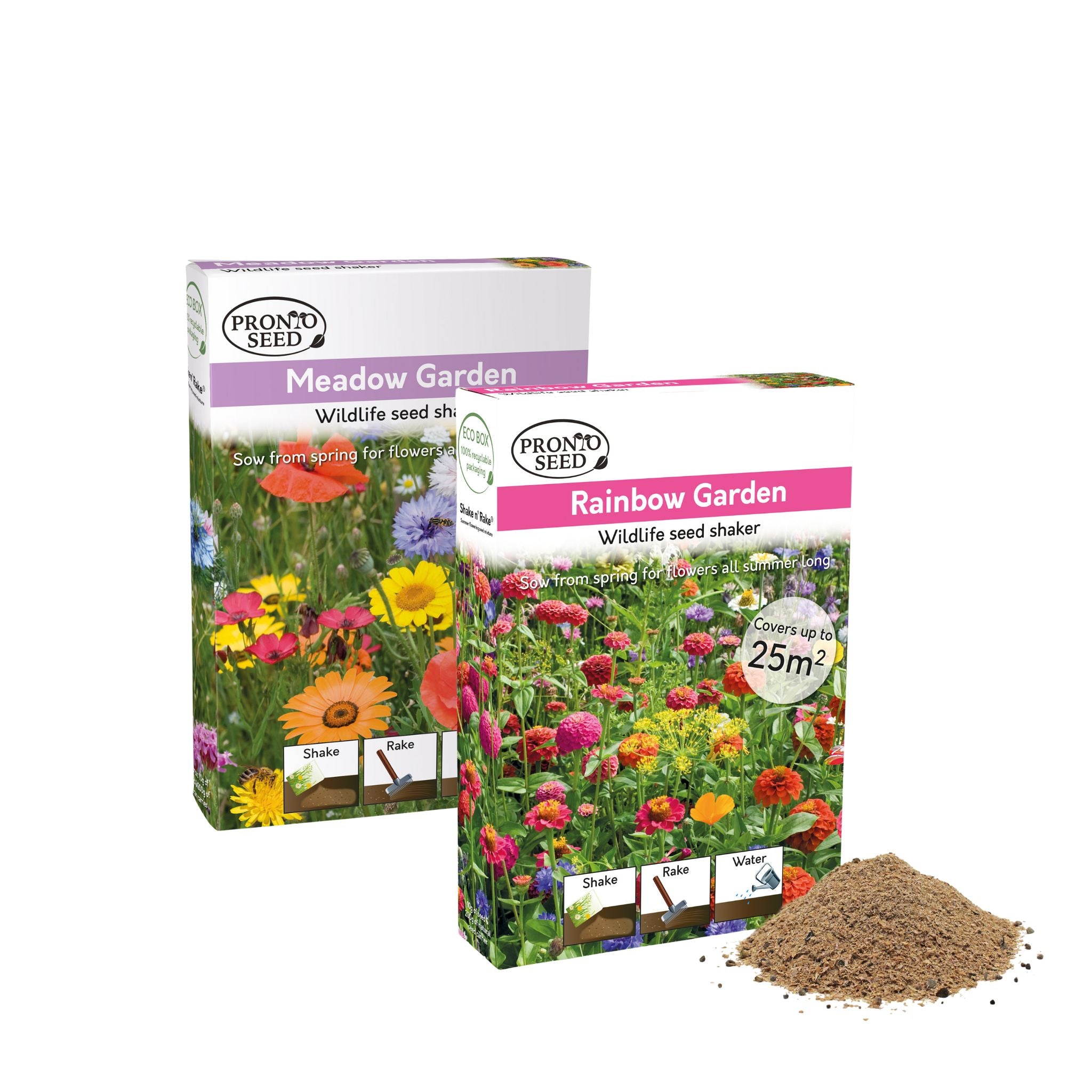 Wildflower Seed Shaker Duo – 2 Collections, 2 x 25m² Coverage