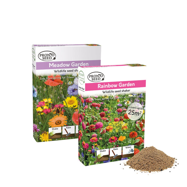 Wildflower Seed Shaker Duo – 2 Collections, 2 x 25m² Coverage