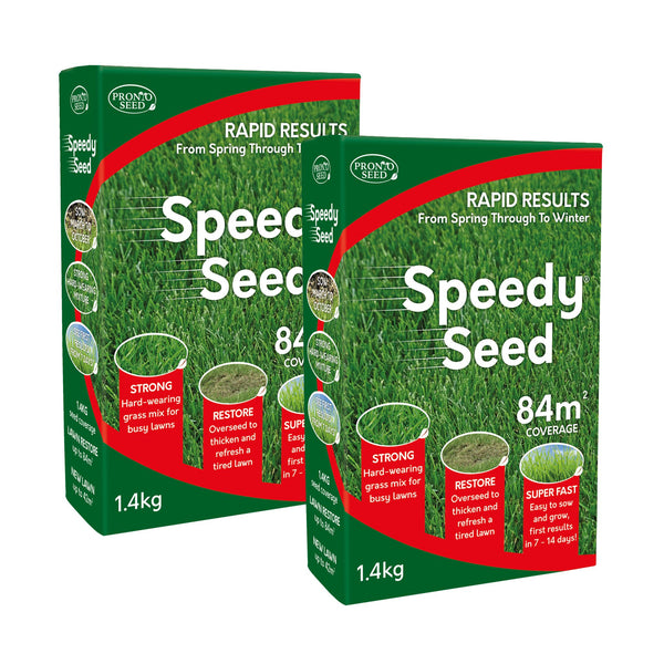 Speedy Seed Grass Seed - Fast Growing Lawn Seed Mix 2.8kg (Covers 168m²)