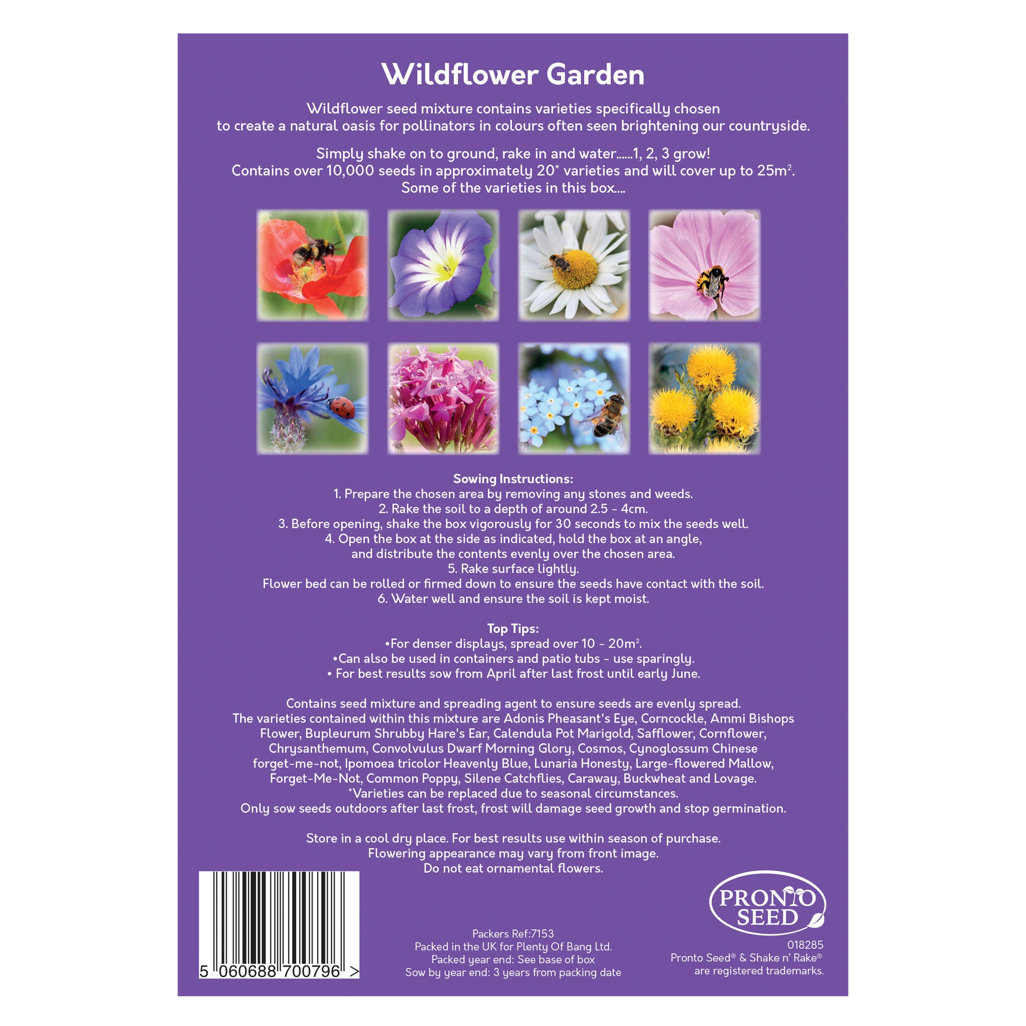 Wildflower Garden Wildflower Seed Shaker – Covers 25m²