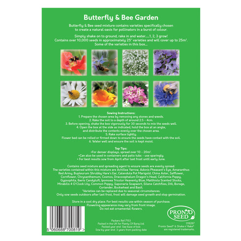 Butterfly and Bee Wildflower Seed Shaker