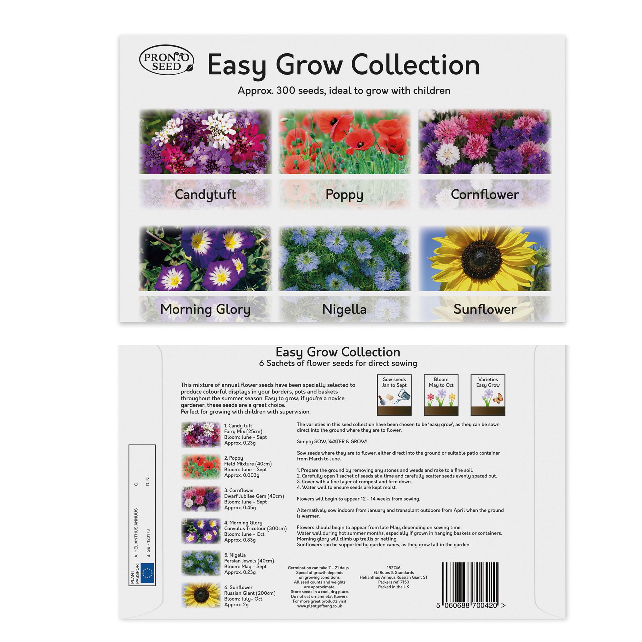 flower seed planting calendar uk Pronto Seed Flower Seed Pack – 24 Varieties Mixed Flower Seeds (Over 3,100 Seeds)