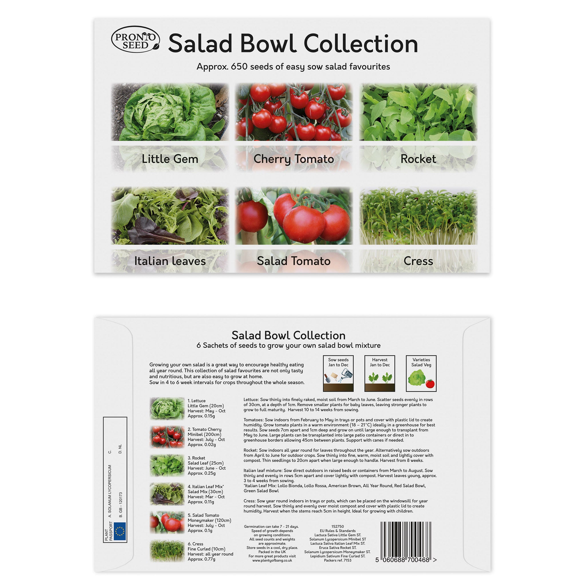 Vegetable Seeds – 21 Varieties, 1,700+ Seeds