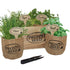 Herb kit, Premium Herb Growing Set, Grow 4 Most Popular Varieties from Seed in Reusable Wooden Box